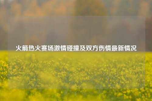 火箭热火赛场激情碰撞及双方伤情最新情况