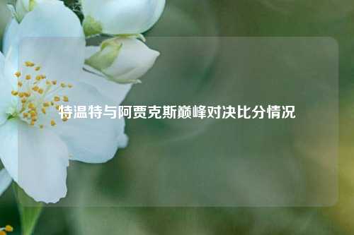 特温特与阿贾克斯巅峰对决比分情况