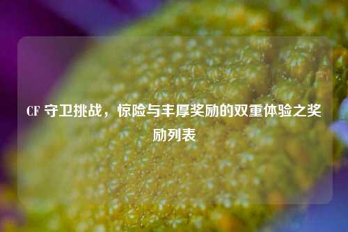 CF 守卫挑战，惊险与丰厚奖励的双重体验之奖励列表